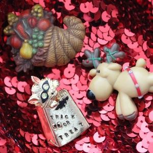Holiday Brooches